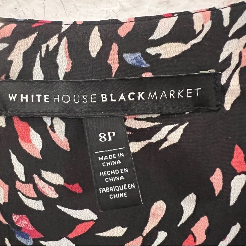 WHBM black scattered print mini dress - Picture 10 of 10